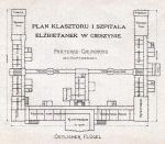 Plan  klasztoru i szpitala sióstr elżbietanek